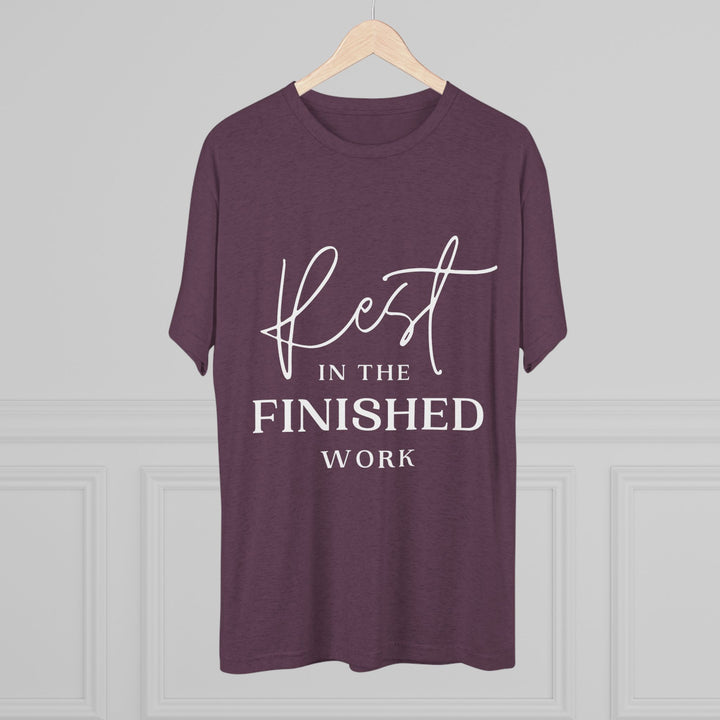 "Rest in the Finished Work" Tri-blend Tee