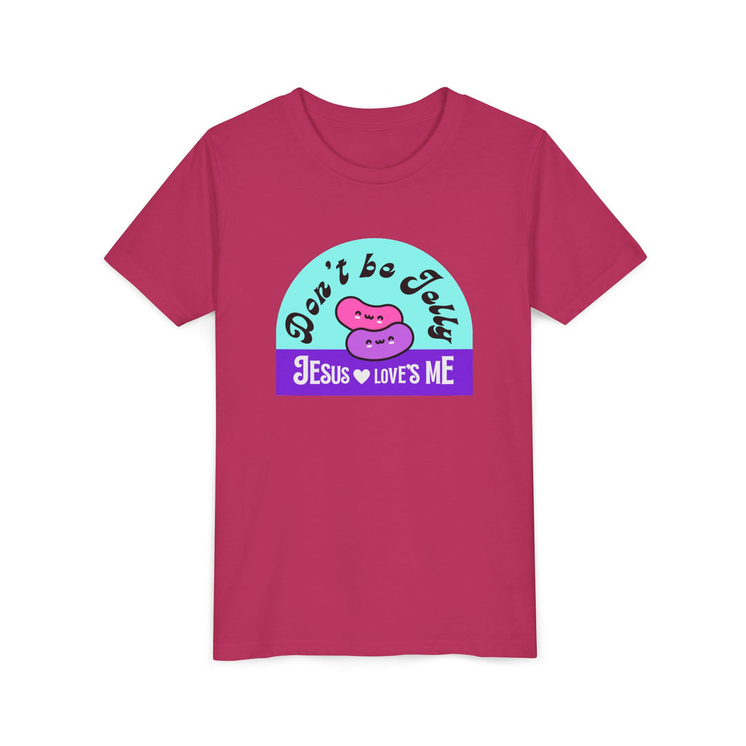 "Don’t Be Jelly, Jesus Loves Me" Youth Tee — Cute Kids Shirt