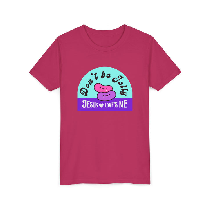 "Don’t Be Jelly, Jesus Loves Me" Youth Tee — Cute Kids Shirt