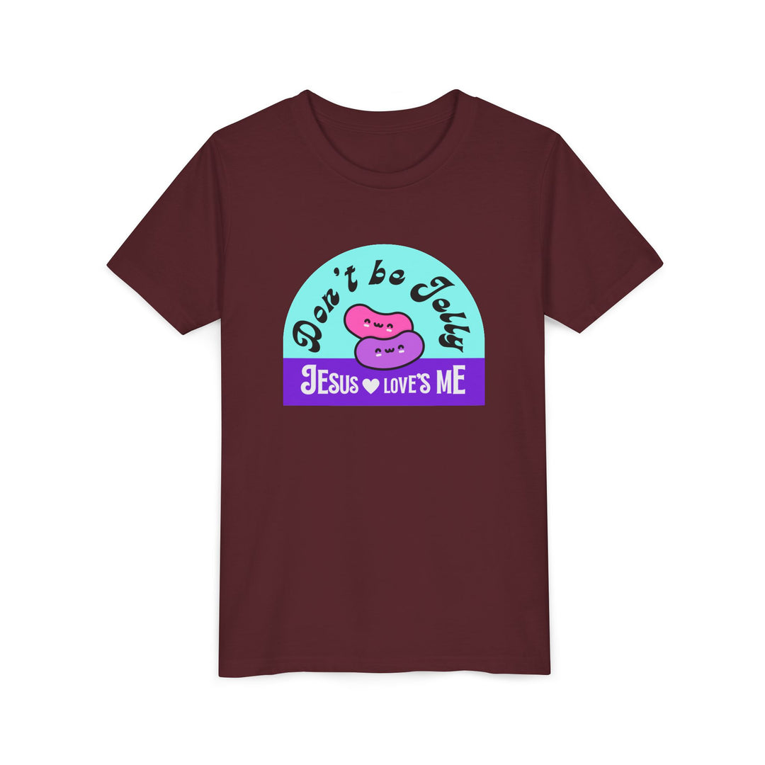 "Don’t Be Jelly, Jesus Loves Me" Youth Tee — Cute Kids Shirt