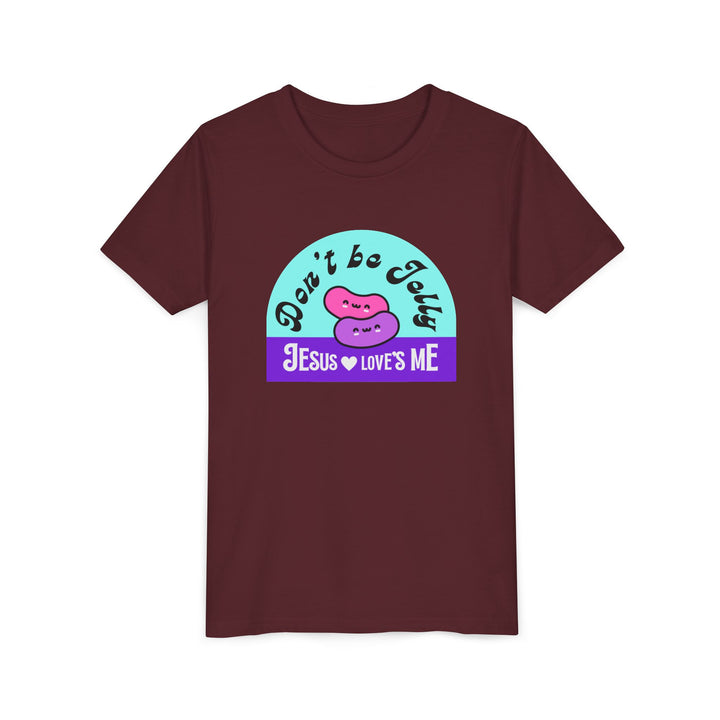 "Don’t Be Jelly, Jesus Loves Me" Youth Tee — Cute Kids Shirt