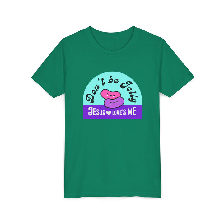 "Don’t Be Jelly, Jesus Loves Me" Youth Tee — Cute Kids Shirt
