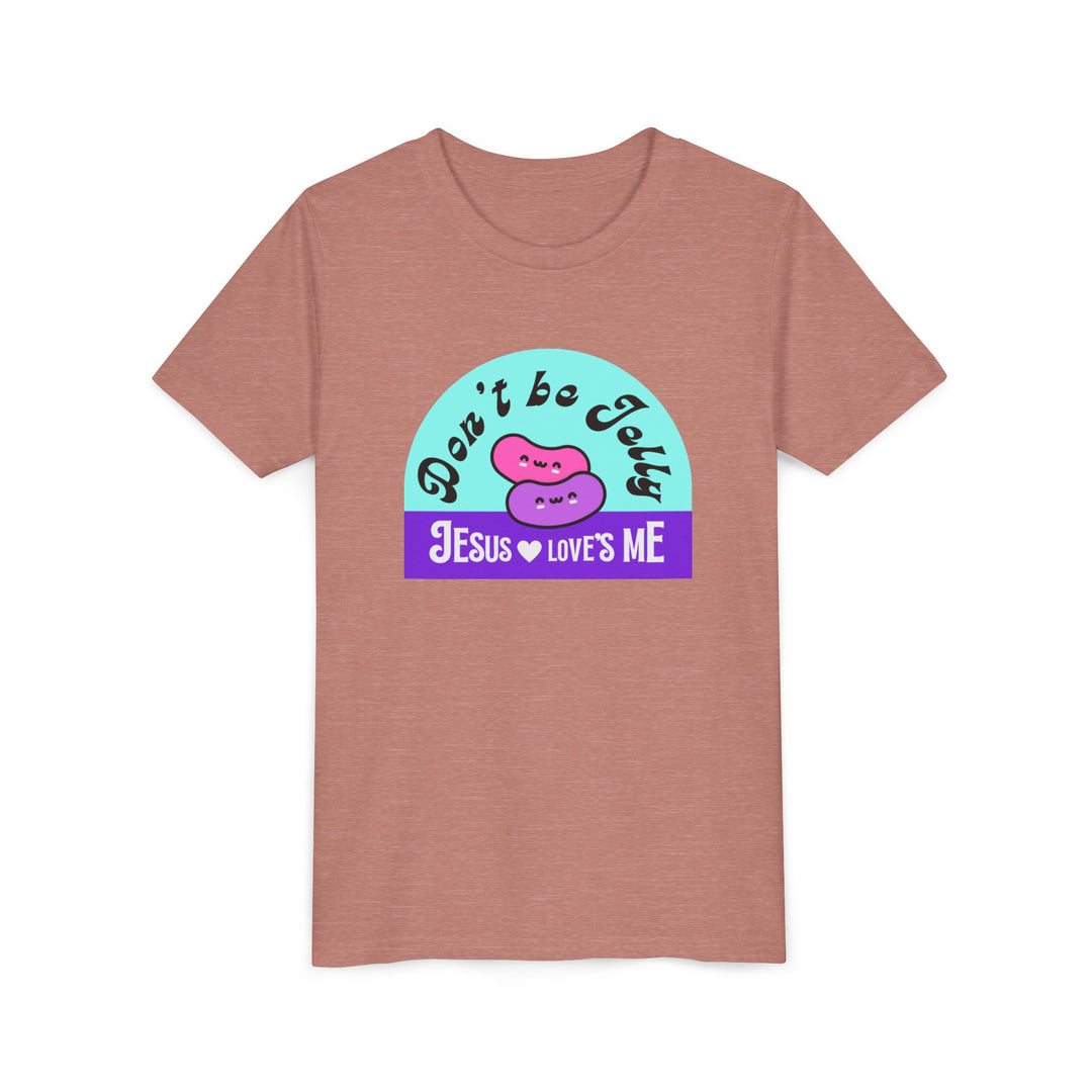"Don’t Be Jelly, Jesus Loves Me" Youth Tee — Cute Kids Shirt