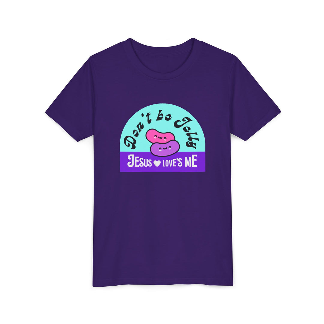 "Don’t Be Jelly, Jesus Loves Me" Youth Tee — Cute Kids Shirt
