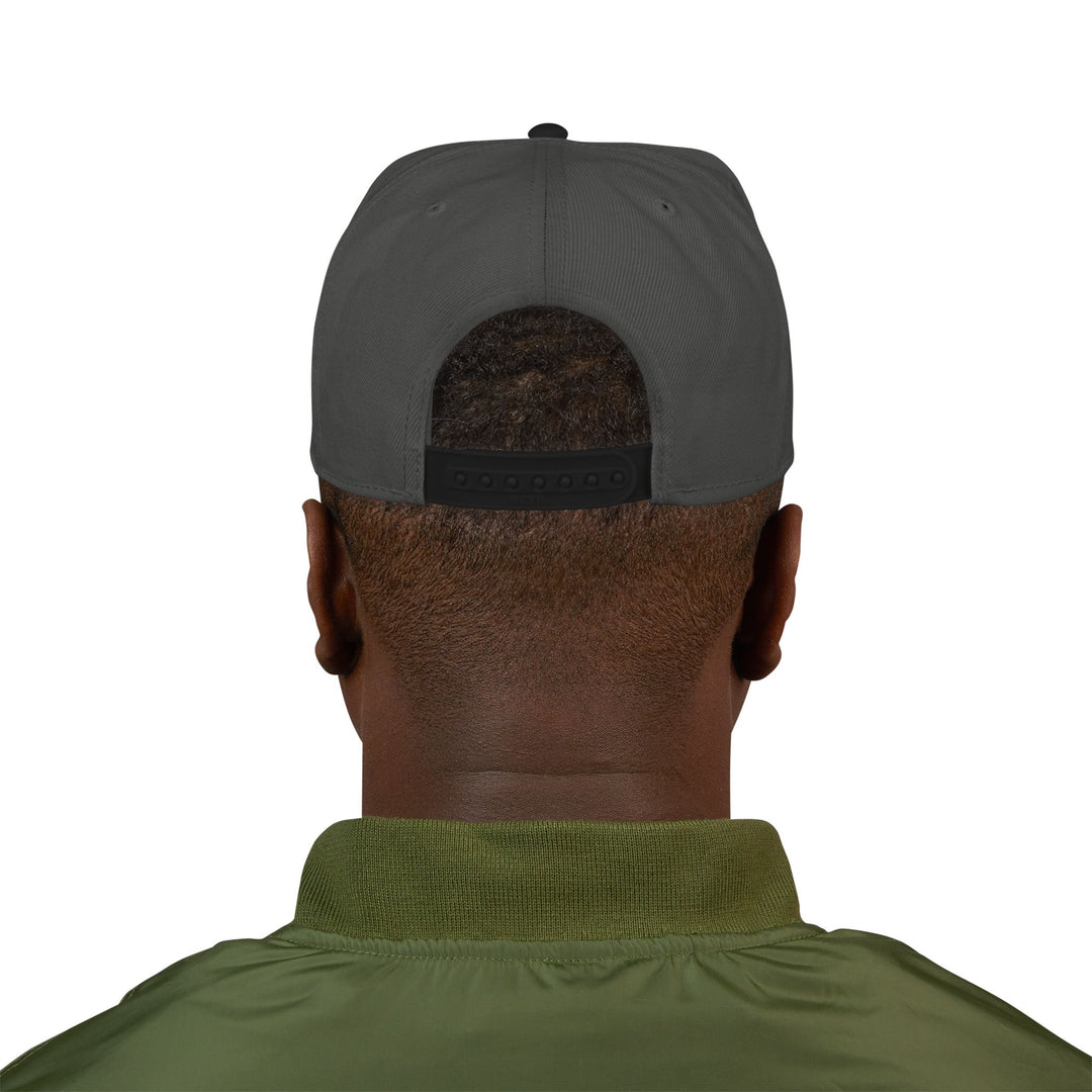 Embroidered 'Kingship Movement' Snapback Flat Bill Hat