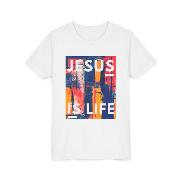 "Jesus is Life" Youth Tee — Faith Kids Shirt