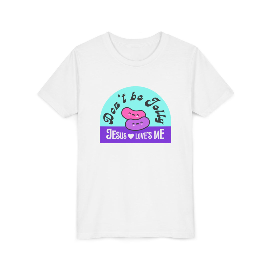 "Don’t Be Jelly, Jesus Loves Me" Youth Tee — Cute Kids Shirt