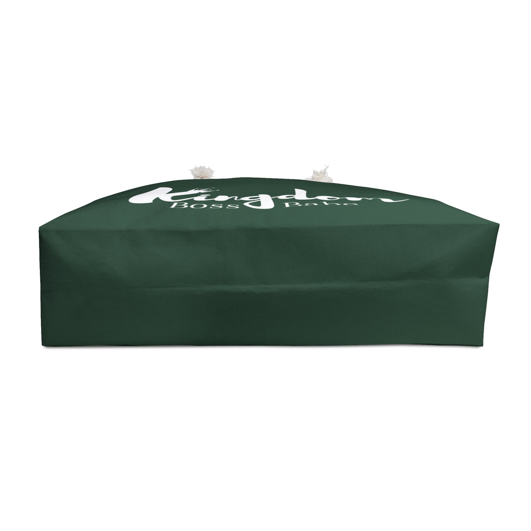 Weekender Bag — 'Kingdom Boss Babe' Large Canvas Travel Tote