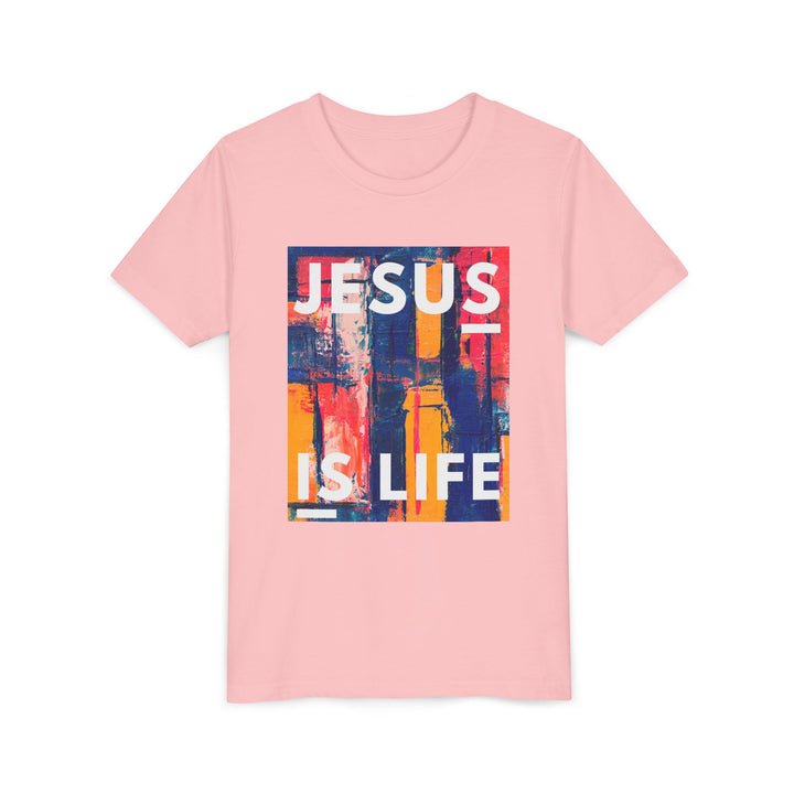 "Jesus is Life" Youth Tee — Faith Kids Shirt