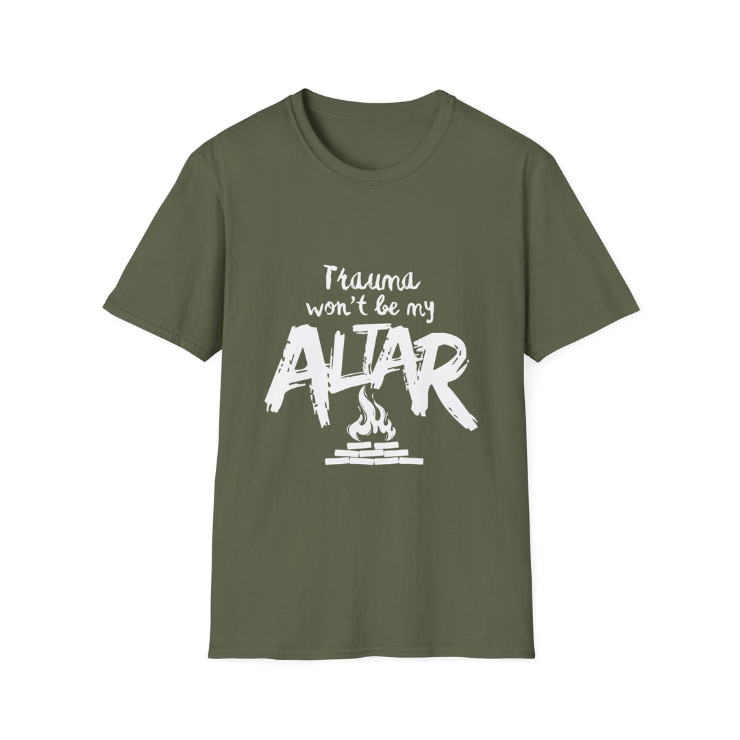 'Trauma Wont Be My Altar' Graphic Tee — Bold Urban Faith T-Shirt