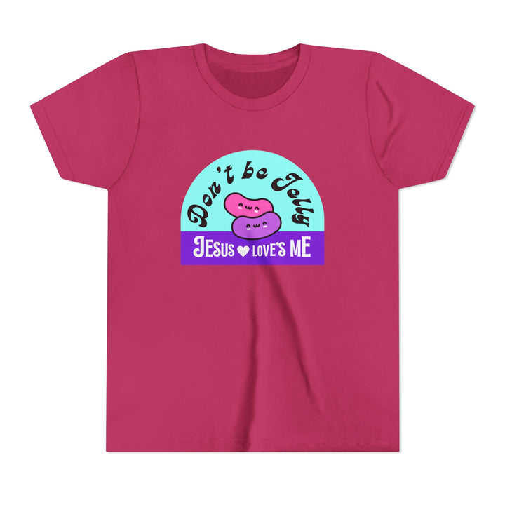 "Don’t Be Jelly, Jesus Loves Me" Youth Tee — Cute Kids Shirt