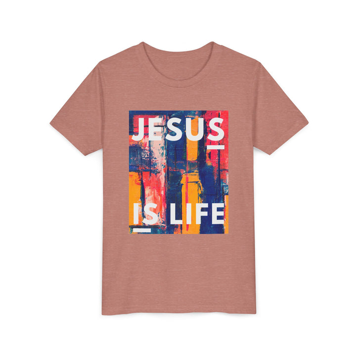 "Jesus is Life" Youth Tee — Faith Kids Shirt