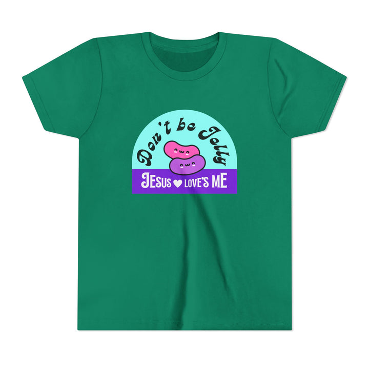 "Don’t Be Jelly, Jesus Loves Me" Youth Tee — Cute Kids Shirt